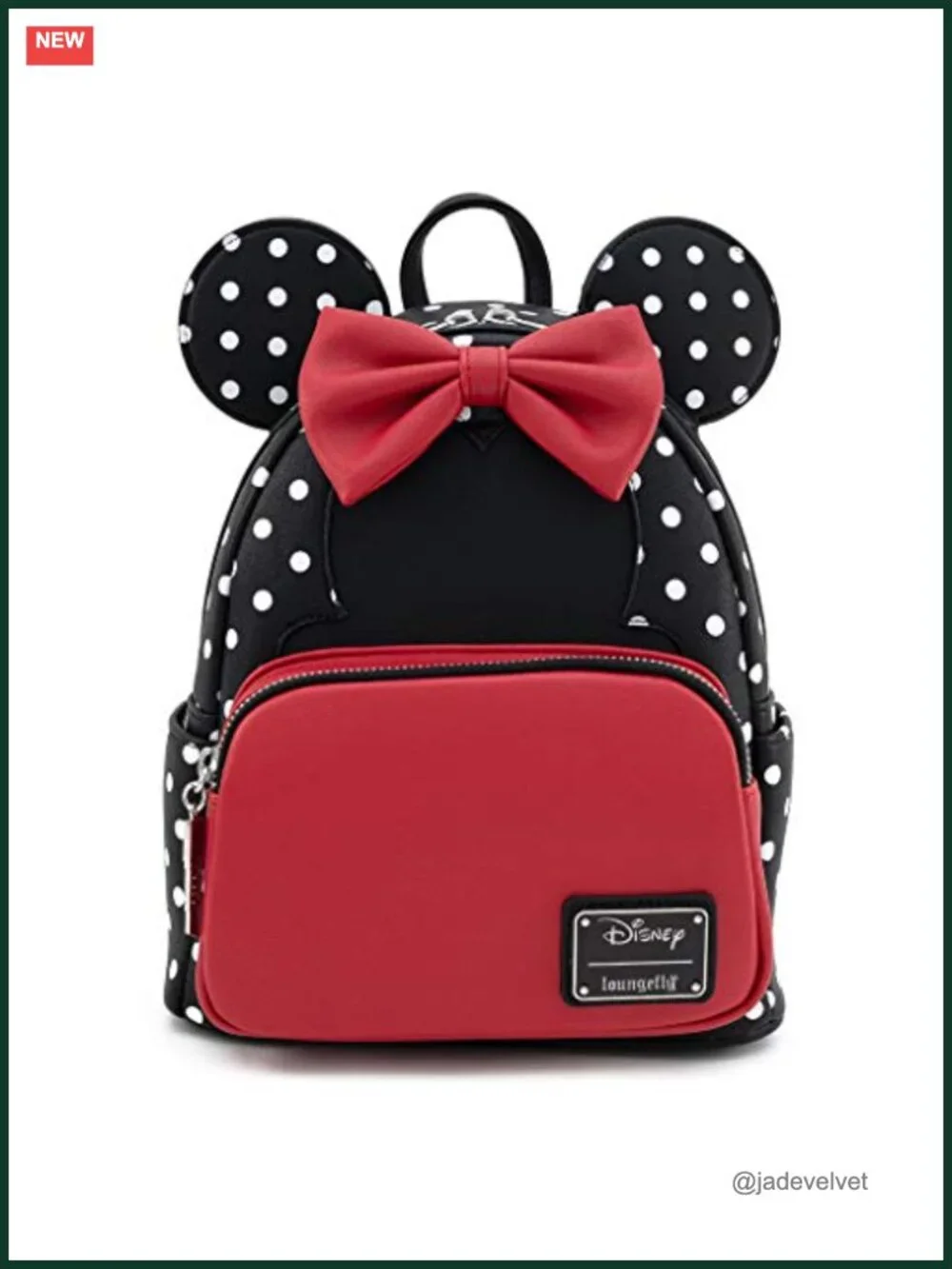 Loungefly Disney Minnie Mouse Double Strap Shoulder Bag Purse Faux Leather
